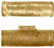 Ramrod pipe, brass, 1746 Brown Bess, forward pipe with lug, 3/8" for tapered rod